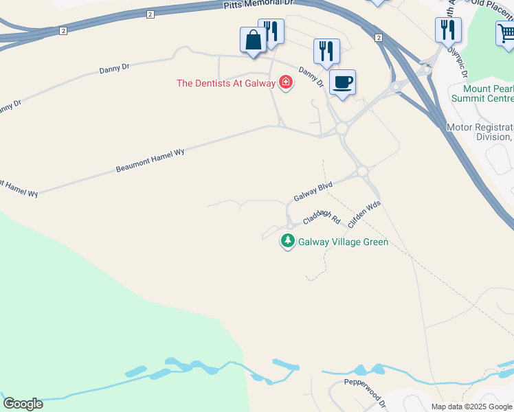 map of restaurants, bars, coffee shops, grocery stores, and more near 11 Terry Lane in St. John's