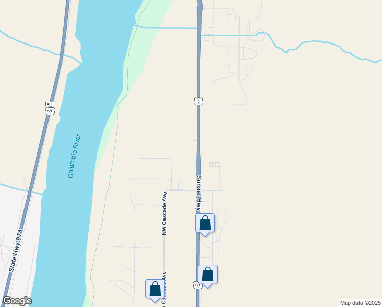 map of restaurants, bars, coffee shops, grocery stores, and more near 13029 U.S. 2 in East Wenatchee