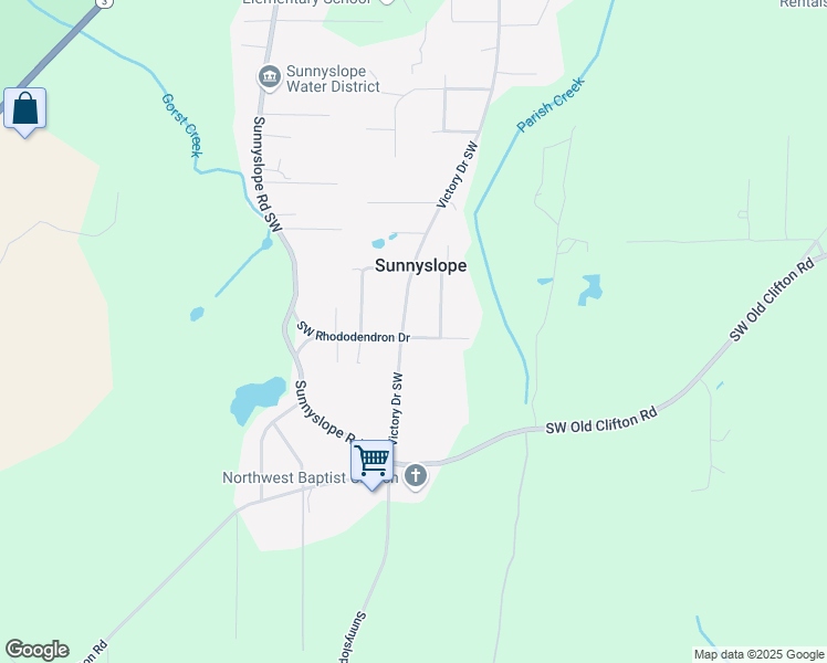map of restaurants, bars, coffee shops, grocery stores, and more near 4984 Victory Drive Southwest in Port Orchard