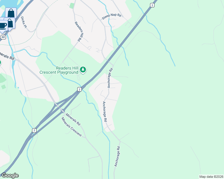 map of restaurants, bars, coffee shops, grocery stores, and more near 2 Madar Place in Conception Bay South