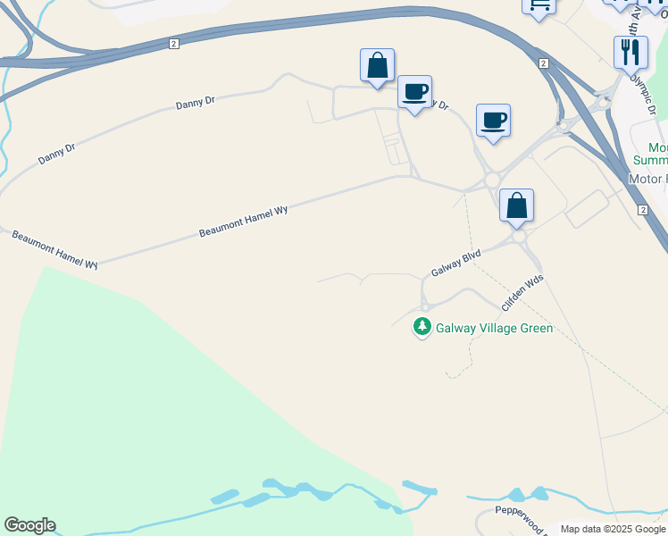 map of restaurants, bars, coffee shops, grocery stores, and more near 28 Donegal Run in St. John's