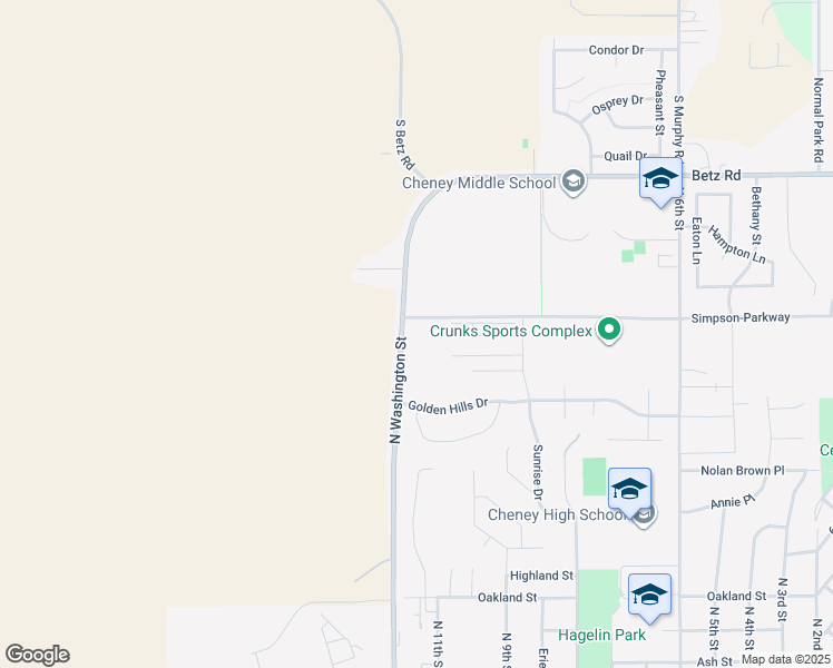 map of restaurants, bars, coffee shops, grocery stores, and more near in Cheney