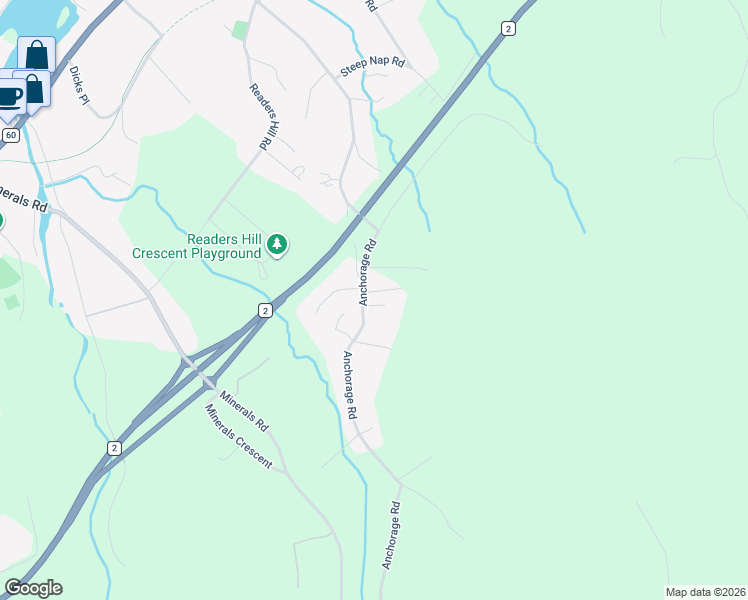 map of restaurants, bars, coffee shops, grocery stores, and more near 2 Madar Place in Conception Bay South