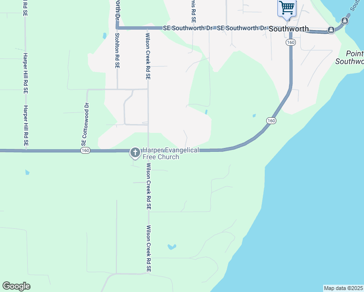 map of restaurants, bars, coffee shops, grocery stores, and more near 4300 Siana Place Southeast in Port Orchard