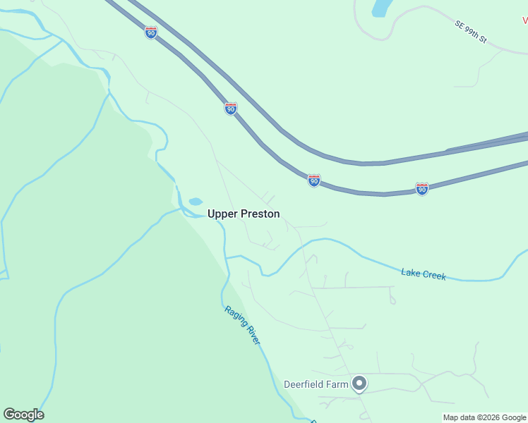 map of restaurants, bars, coffee shops, grocery stores, and more near 10603 Upper Preston Road Southeast in Issaquah