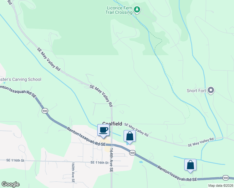 map of restaurants, bars, coffee shops, grocery stores, and more near 11000 164th Avenue Southeast in Renton