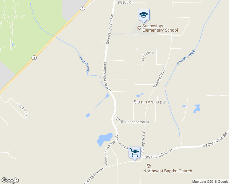 map of restaurants, bars, coffee shops, grocery stores, and more near 4819 Sunnyslope Road Southwest in Port Orchard