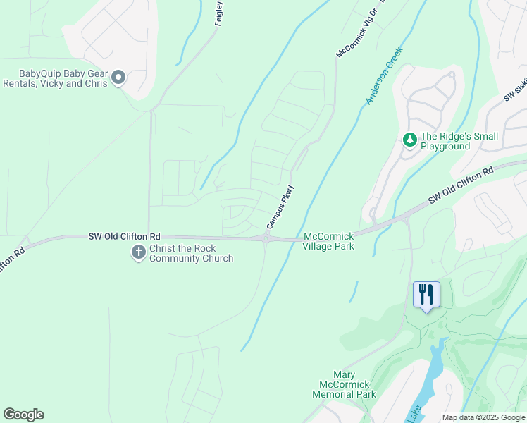 map of restaurants, bars, coffee shops, grocery stores, and more near 4540 Campus Parkway in Port Orchard