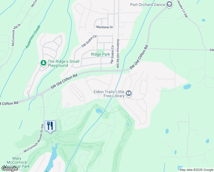 map of restaurants, bars, coffee shops, grocery stores, and more near 4603 Rutherford Circle Southwest in Port Orchard
