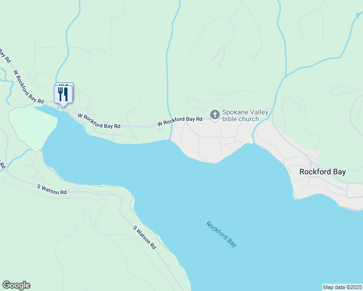 map of restaurants, bars, coffee shops, grocery stores, and more near 18029 South Restful Way in Coeur d'Alene