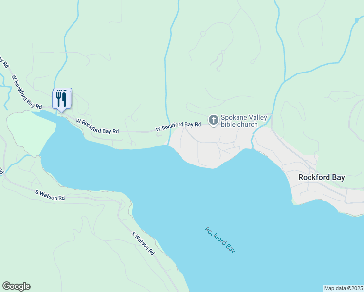 map of restaurants, bars, coffee shops, grocery stores, and more near 18029 South Restful Way in Coeur d'Alene