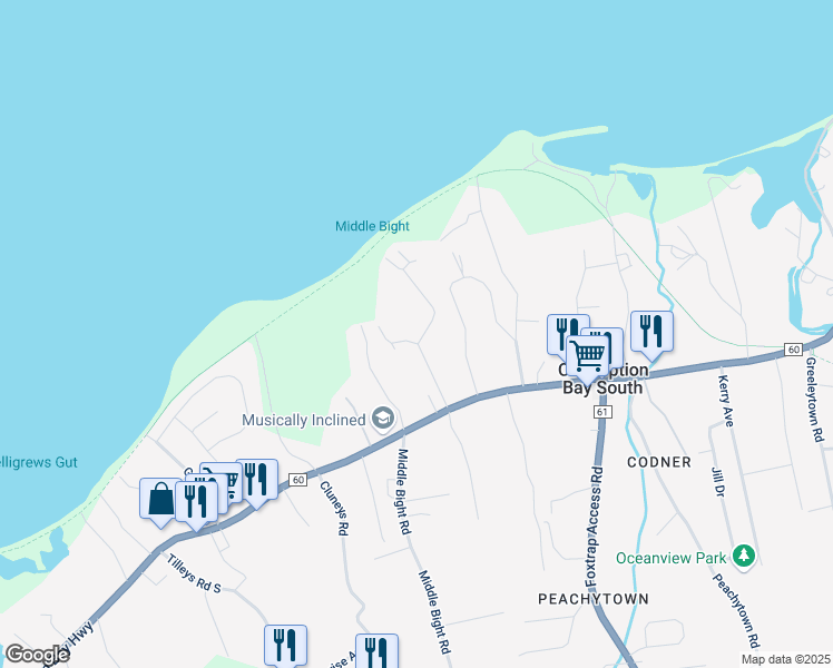 map of restaurants, bars, coffee shops, grocery stores, and more near 7 Lincoln Place in Conception Bay South