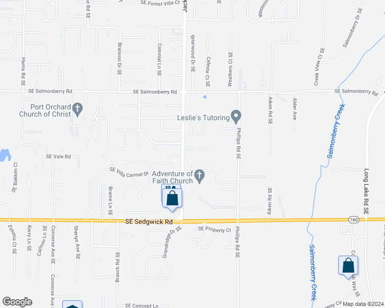 map of restaurants, bars, coffee shops, grocery stores, and more near 4484 Carla Court Southeast in Port Orchard