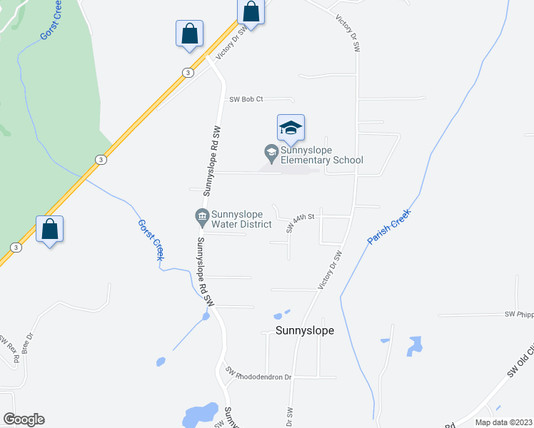 map of restaurants, bars, coffee shops, grocery stores, and more near 5854 Southwest Reese Lane in Port Orchard