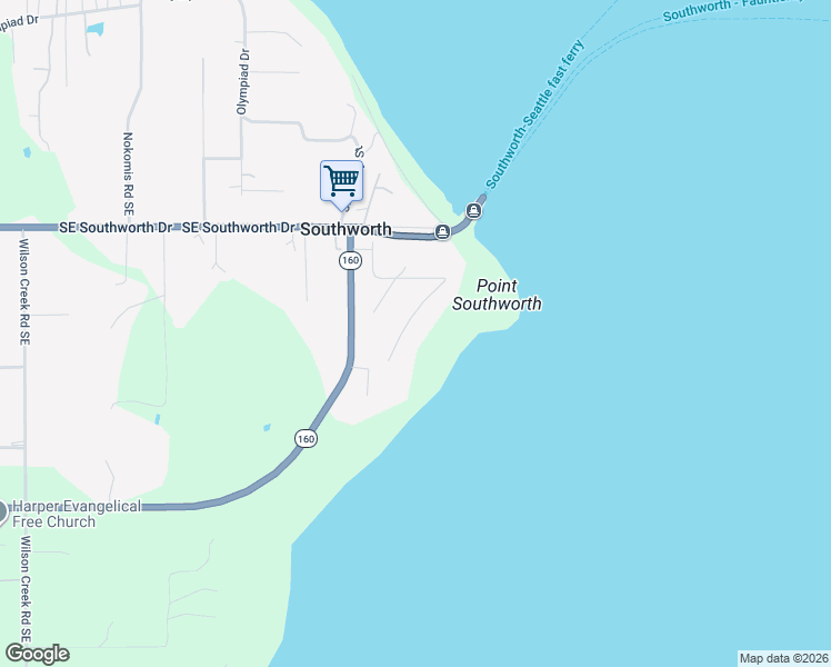 map of restaurants, bars, coffee shops, grocery stores, and more near 4250 Ridgecrest Way Southeast in Port Orchard