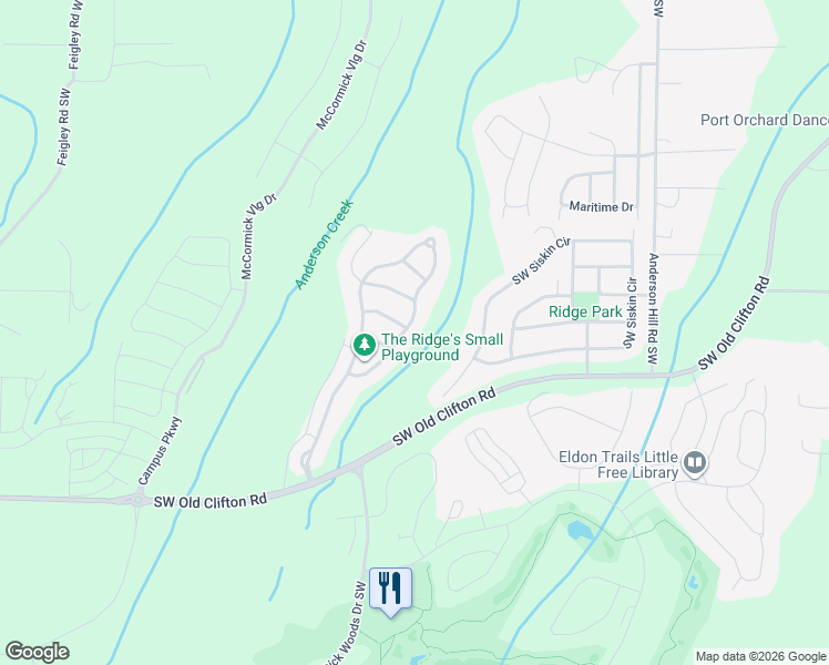 map of restaurants, bars, coffee shops, grocery stores, and more near 4266 Chanting Circle Southwest in Port Orchard