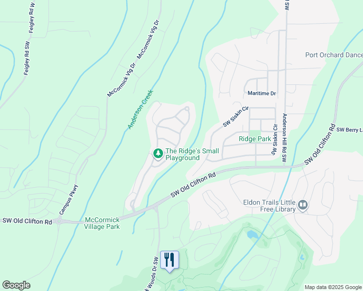 map of restaurants, bars, coffee shops, grocery stores, and more near 4266 Chanting Circle Southwest in Port Orchard