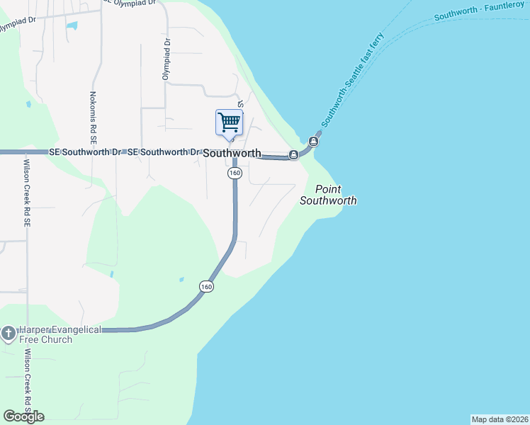 map of restaurants, bars, coffee shops, grocery stores, and more near 4250 Ridgecrest Way Southeast in Port Orchard