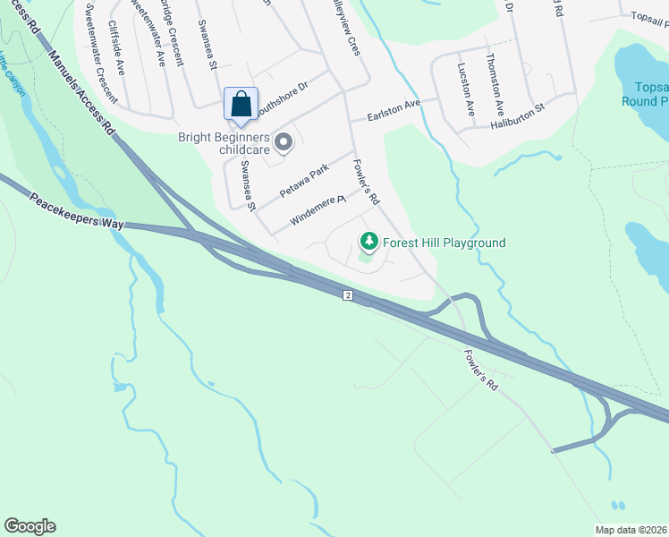 map of restaurants, bars, coffee shops, grocery stores, and more near 40 Chanterelle Drive in Conception Bay South