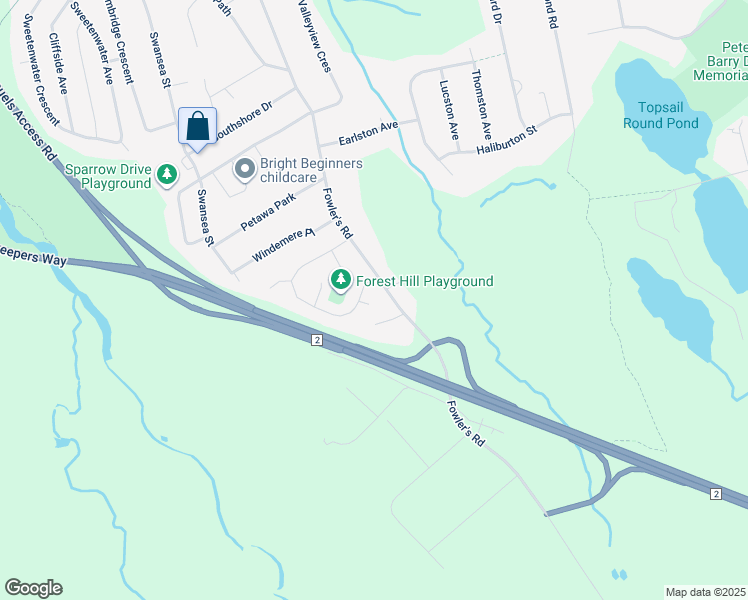 map of restaurants, bars, coffee shops, grocery stores, and more near 5 Cardero Place in Conception Bay South