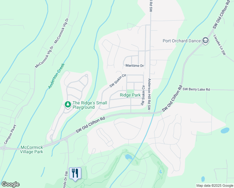 map of restaurants, bars, coffee shops, grocery stores, and more near 4329 Wigeon Avenue Southwest in Port Orchard