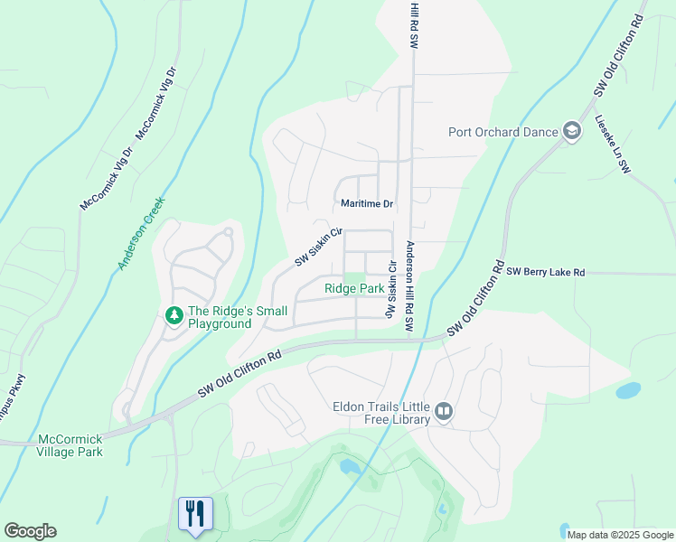 map of restaurants, bars, coffee shops, grocery stores, and more near 4256 Swift Avenue Southwest in Port Orchard