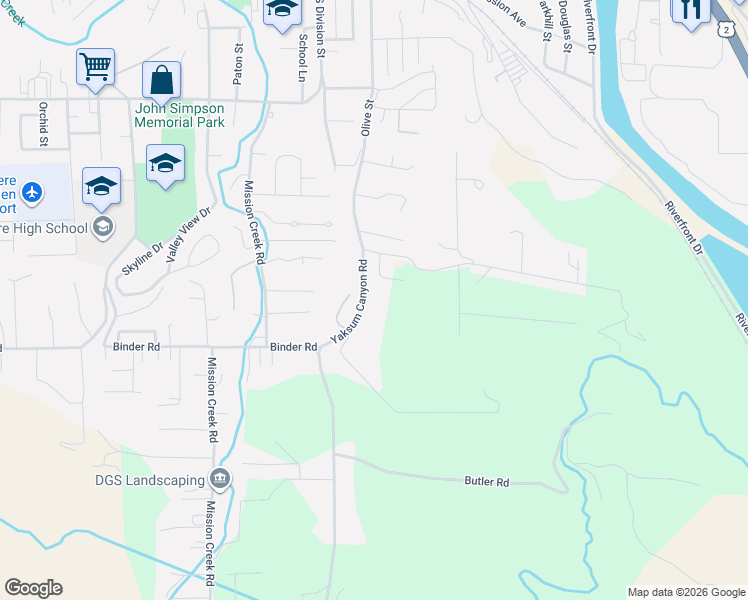 map of restaurants, bars, coffee shops, grocery stores, and more near 5151 Yaksum Canyon Road in Cashmere