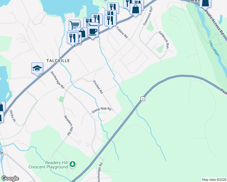 map of restaurants, bars, coffee shops, grocery stores, and more near 14 Hickory Place in Conception Bay South