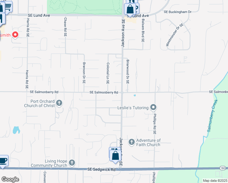 map of restaurants, bars, coffee shops, grocery stores, and more near 3985 Starboard Lane Southeast in Port Orchard
