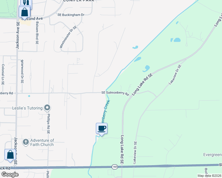map of restaurants, bars, coffee shops, grocery stores, and more near 4213 Southeast Salmonberry Road in Port Orchard