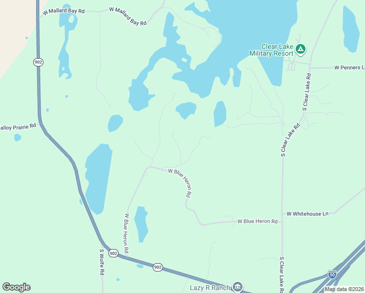 map of restaurants, bars, coffee shops, grocery stores, and more near 21110 West Blue Heron Road in Cheney