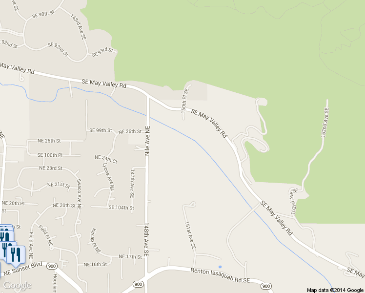 map of restaurants, bars, coffee shops, grocery stores, and more near 10008 148th Avenue Southeast in Renton