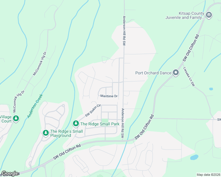 map of restaurants, bars, coffee shops, grocery stores, and more near 3802 Discovery Avenue Southwest in Bremerton
