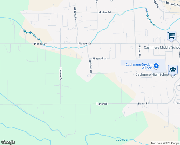 map of restaurants, bars, coffee shops, grocery stores, and more near 5311 Wohlers Road in Cashmere