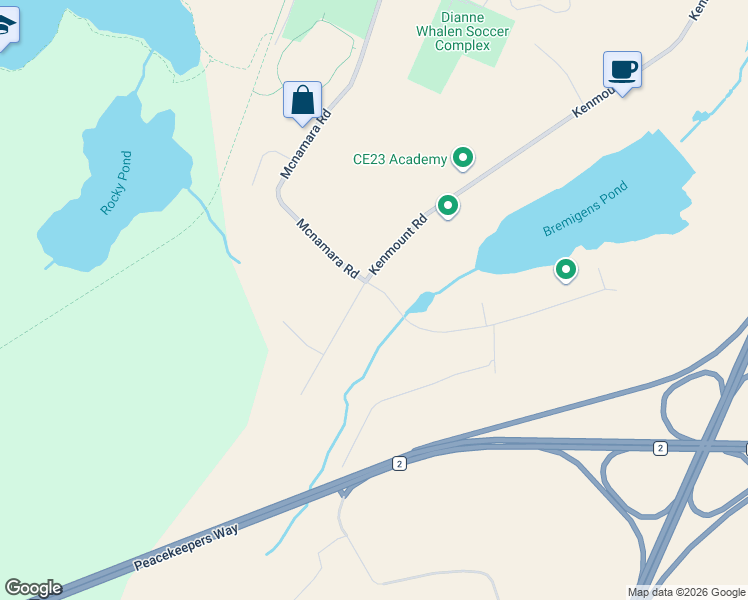 map of restaurants, bars, coffee shops, grocery stores, and more near 76 Bremigens Boulevard in Paradise