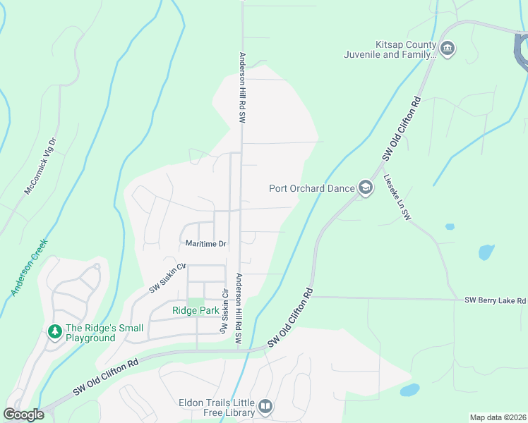 map of restaurants, bars, coffee shops, grocery stores, and more near 3785 Anderson Hill Rd SW in Port Orchard