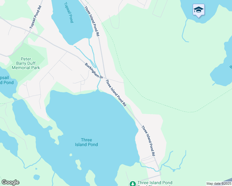 map of restaurants, bars, coffee shops, grocery stores, and more near 173 Three Island Pond Road in Paradise