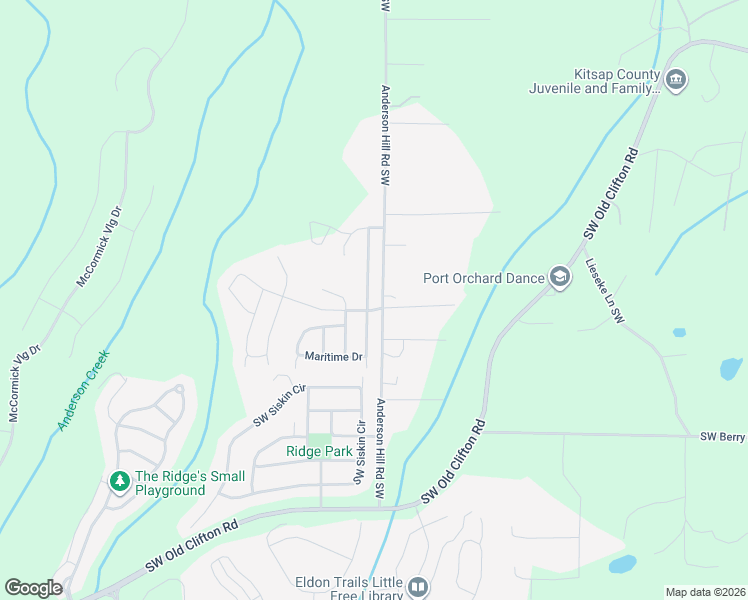 map of restaurants, bars, coffee shops, grocery stores, and more near 3785 Anderson Hill Road Southwest in Port Orchard