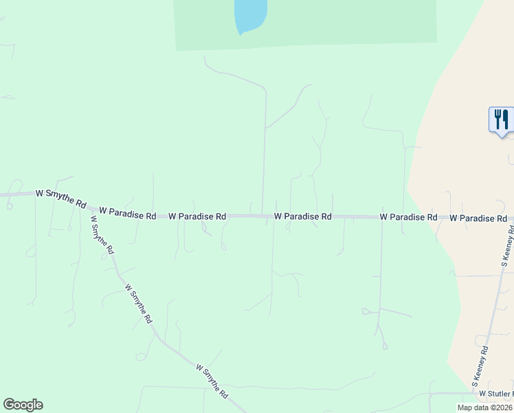 map of restaurants, bars, coffee shops, grocery stores, and more near 1410 West Paradise Road in Spokane