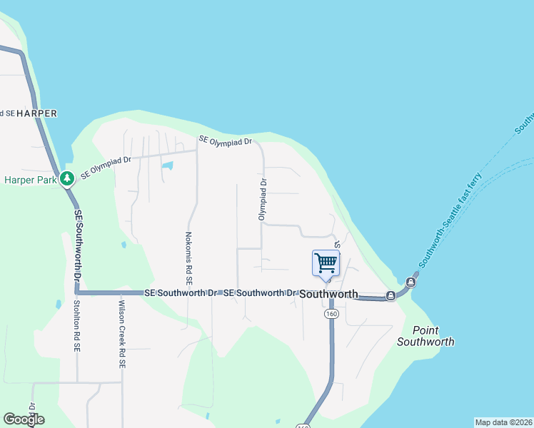 map of restaurants, bars, coffee shops, grocery stores, and more near 11103 Southeast Cherry Street in Port Orchard