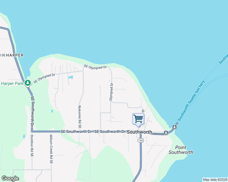 map of restaurants, bars, coffee shops, grocery stores, and more near 11103 Southeast Cherry Street in Port Orchard