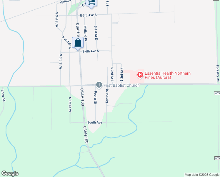 map of restaurants, bars, coffee shops, grocery stores, and more near 5492 Spruce Street in Aurora
