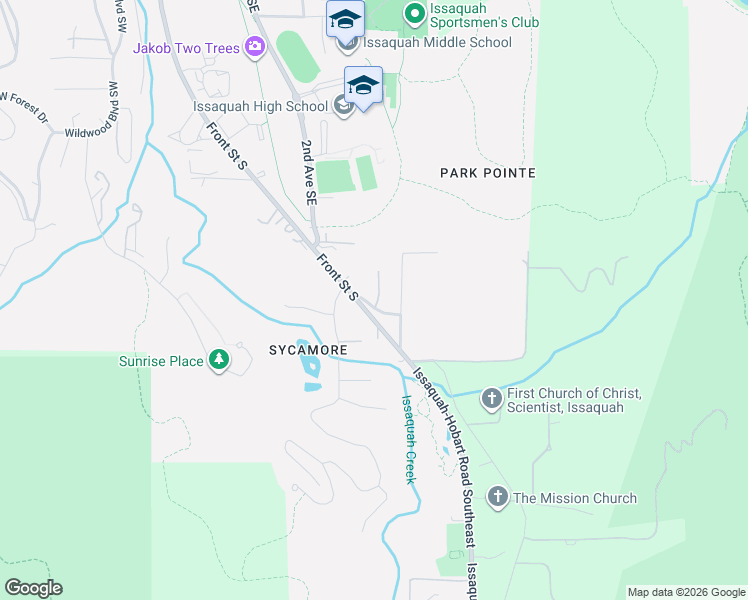 map of restaurants, bars, coffee shops, grocery stores, and more near 1109 Lewis Lane Southeast in Issaquah