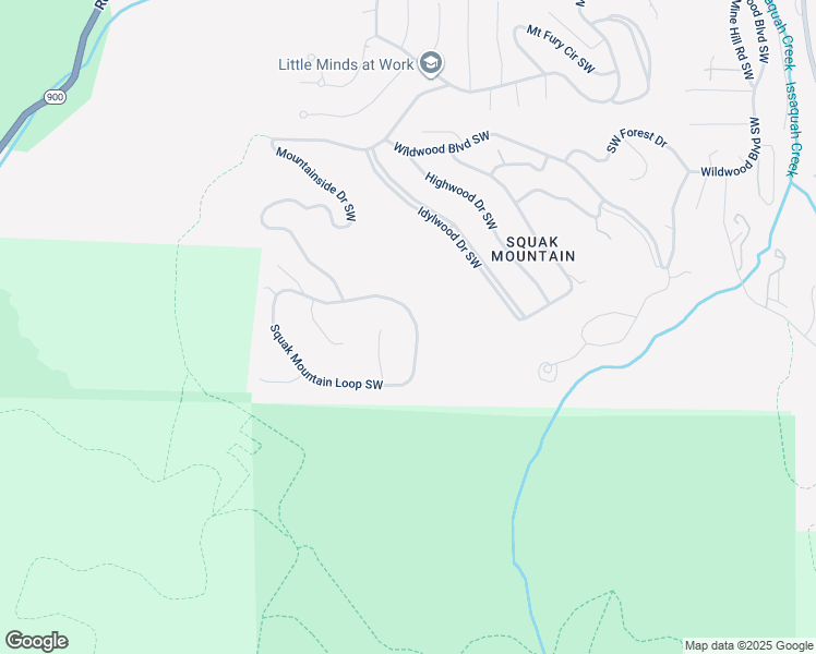 map of restaurants, bars, coffee shops, grocery stores, and more near 2365 Squak Mountain Loop Southwest in Issaquah