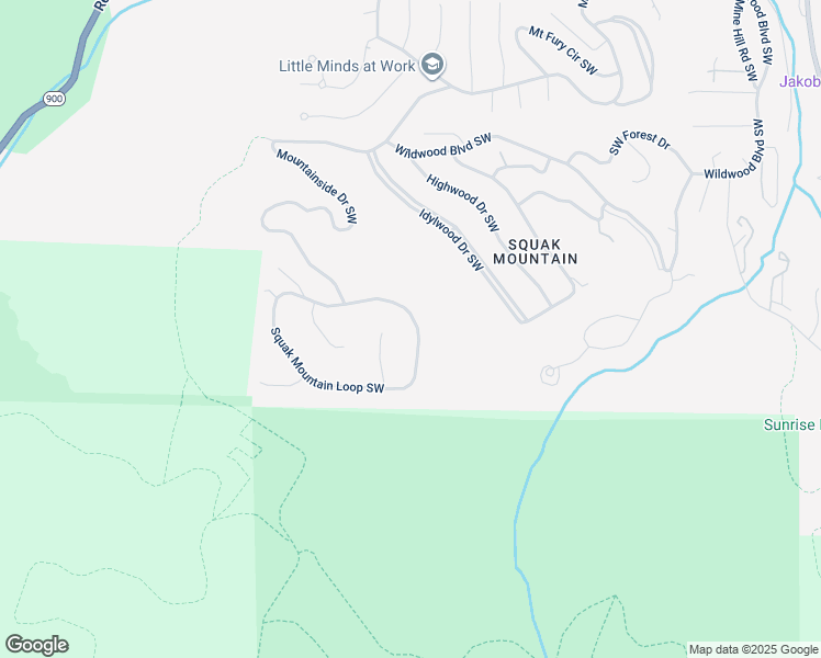 map of restaurants, bars, coffee shops, grocery stores, and more near 2365 Squak Mountain Loop Southwest in Issaquah