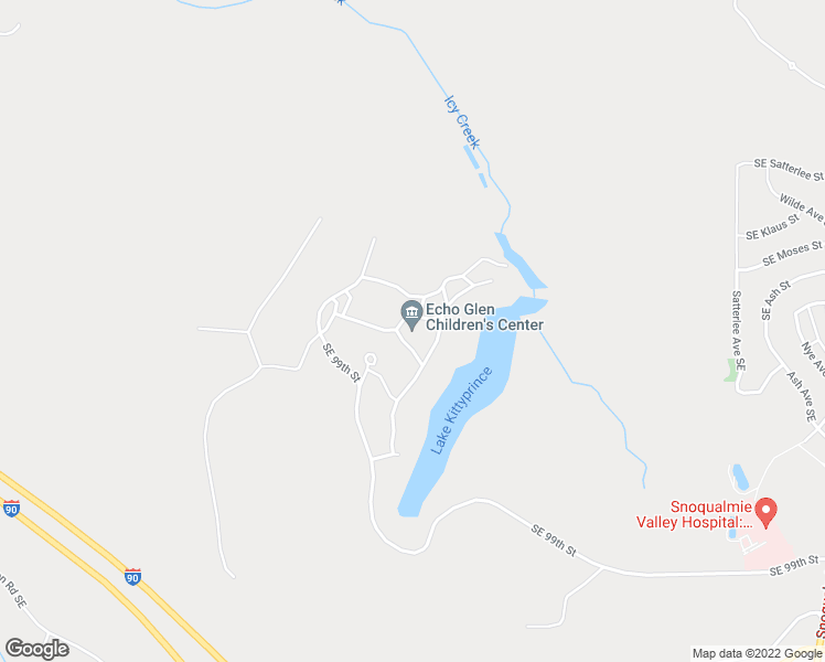 map of restaurants, bars, coffee shops, grocery stores, and more near 33010 Southeast 99th Street in Snoqualmie