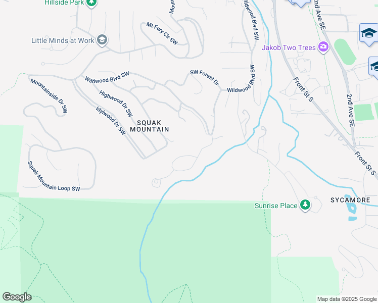 map of restaurants, bars, coffee shops, grocery stores, and more near 1020 Ridgewood Circle Southwest in Issaquah