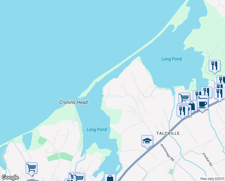 map of restaurants, bars, coffee shops, grocery stores, and more near 6 Commodore Place in Conception Bay South
