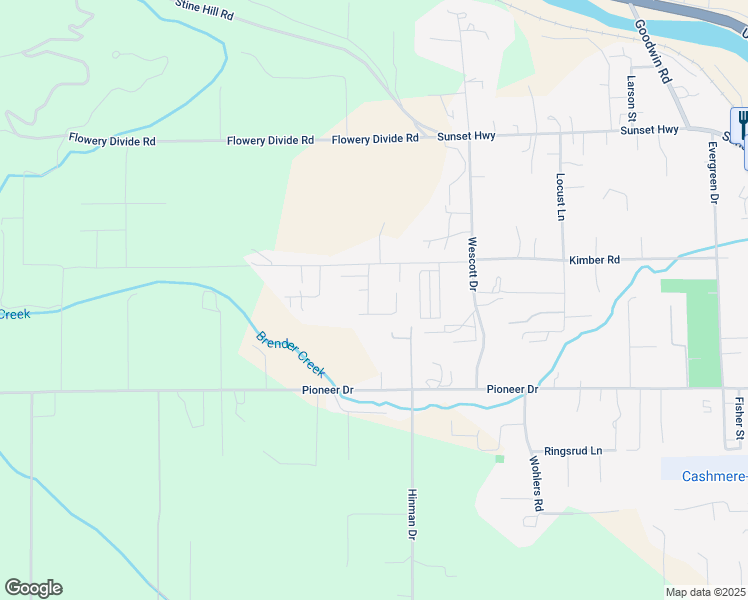 map of restaurants, bars, coffee shops, grocery stores, and more near 6251 Kimber Road in Cashmere