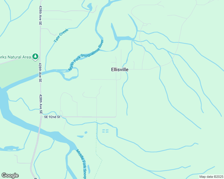 map of restaurants, bars, coffee shops, grocery stores, and more near 8913 436th Avenue Southeast in North Bend